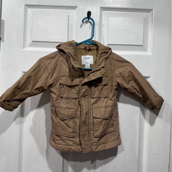 Toddler 2T Tan Utility Jacket – Zip & Velcro, Pockets, New Without Tags - Picture 3 of 3